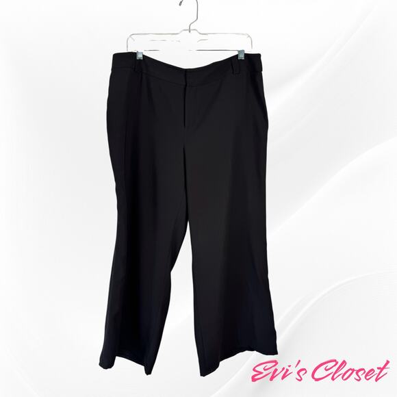 INC International Concepts Women's Cropped Black Light Weight Pants Sz 14 - Picture 1 of 6